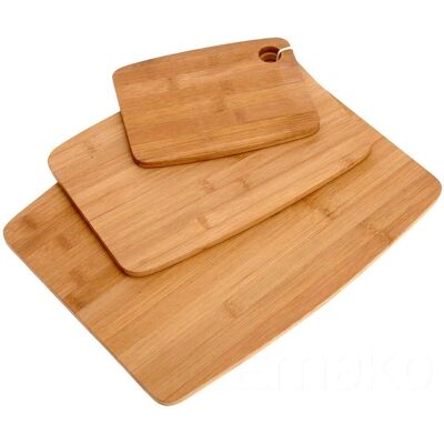 Excellent Housewares Bambus Schneidebretter 3er Set - Schneidebretter Excellent Housewares Bambus Schneidebretter 3er Set - Schneidebretter