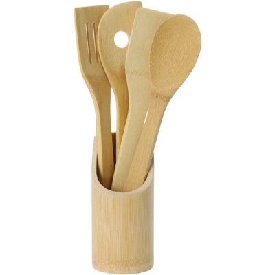 Excellent Housewares Bambus Küchenutensilien-Set - 5 Stück Excellent Housewares Bambus Küchenutensilien-Set - 5 Stück
