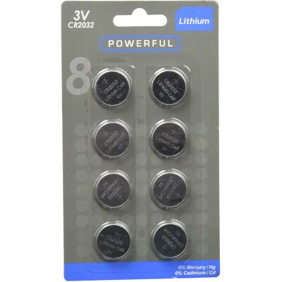 Powerfix Lithium CR2032 Batterien - 8er Pack Powerfix Lithium CR2032 Batterien - 8er Pack
