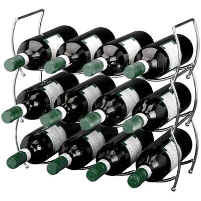 Geezy 12-Flaschen Stapelbarer Chrom Weinregal - Weinregal Geezy 12-Flaschen Stapelbarer Chrom Weinregal - Weinregal