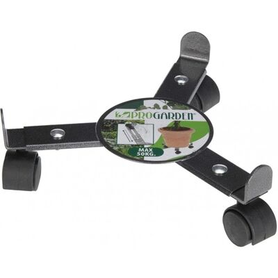 BigBuy Grauer Metall-Blumentopfständer - 30 cm - Verstellbar & Rollen BigBuy Grauer Metall-Blumentopfständer - 30 cm - Verstellbar & Rollen