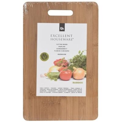 Excellent Houseware Bamboe Snijplank - Natuurlijk Hout - 40x25 cm Excellent Houseware Bamboe Snijplank - Natuurlijk Hout - 40x25 cm