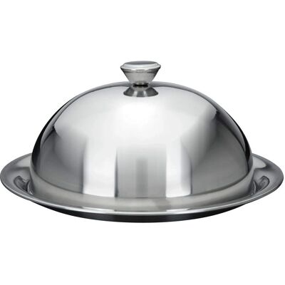 GEEZY Edelstahl Speiseglocke mit 20 cm Durchmesser - Restaurantstil GEEZY Edelstahl Speiseglocke mit 20 cm Durchmesser - Restaurantstil