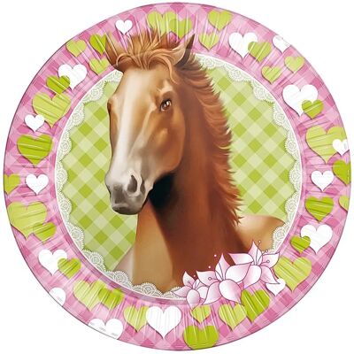 Haza Paarden Feestborden - Set van 8 Haza Paarden Feestborden - Set van 8