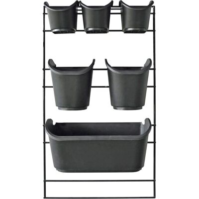 vidaXL Verticale Tuinset - Wandgemonteerde Kruiden- en Bloempotten vidaXL Verticale Tuinset - Wandgemonteerde Kruiden- en Bloempotten
