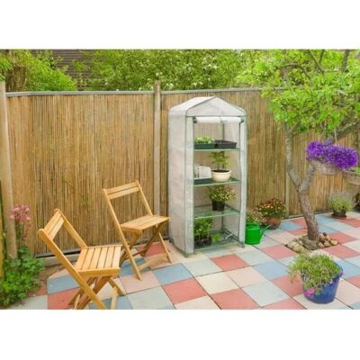 vidaXL Naturalny szklarnia 69×49×160 cm Przezroczysta - Greenhouse vidaXL Naturalny szklarnia 69×49×160 cm Przezroczysta - Greenhouse