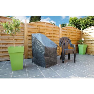 vidaXL Nature Tuinmeubelhoes voor Stoelen - UV-bestendig PE Donkergrijs vidaXL Nature Tuinmeubelhoes voor Stoelen - UV-bestendig PE Donkergrijs