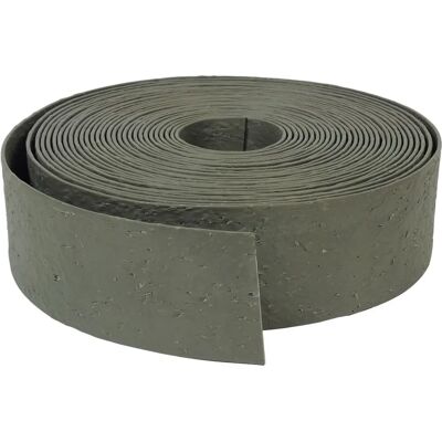Nature Gartengrenze - Recyceltes PE/PP - Flexibler Rand - 24m - Grau Nature Gartengrenze - Recyceltes PE/PP - Flexibler Rand - 24m - Grau