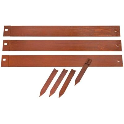 vidaXL Bordure de pelouse Nature - 3 pcs, 91,4x10,2 cm, Marron - Publicité vidaXL Bordure de pelouse Nature - 3 pcs, 91,4x10,2 cm, Marron - Publicité
