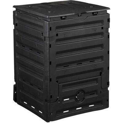 vidaXL Nature Komposter 300 L Schwarz - Komposter vidaXL Nature Komposter 300 L Schwarz - Komposter