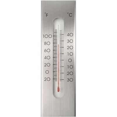 Nature - Aluminium Wandthermometer - Grijs - Thermometer Nature - Aluminium Wandthermometer - Grijs - Thermometer