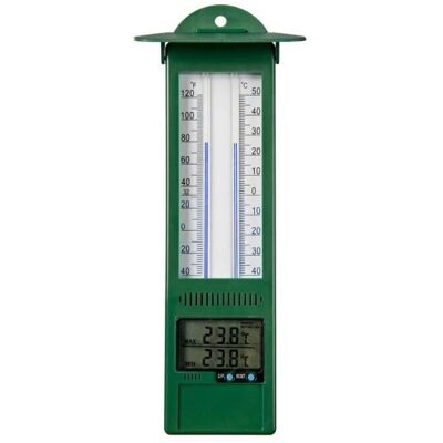 Nature Digitale Min-Max Thermometer - Wandmontage - 9,5cm Nature Digitale Min-Max Thermometer - Wandmontage - 9,5cm