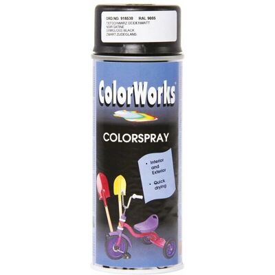 Colorworks Zwart Zijdeglans - Verf Colorworks Zwart Zijdeglans - Verf