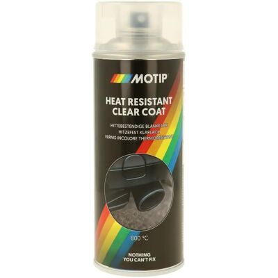 Motip Διαφανής Βερνίκι Υψηλής Θερμοκρασίας - 400ml - Εξατμίσεις, Μέρη Μηχανής Motip Διαφανής Βερνίκι Υψηλής Θερμοκρασίας - 400ml - Εξατμίσεις, Μέρη Μηχανής