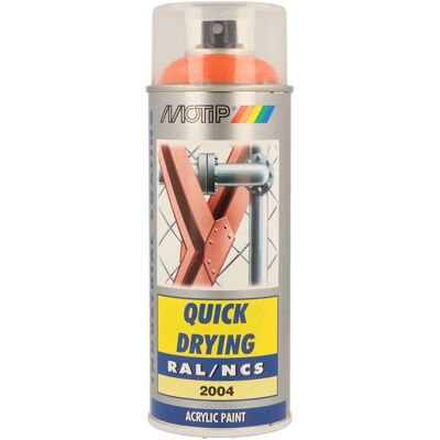 Peinture en spray industrielle Motip RAL 2004 Orange - Spray Paint Peinture en spray industrielle Motip RAL 2004 Orange - Spray Paint