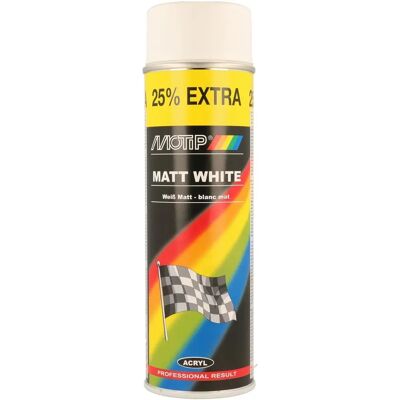 Ματ λευκό σπρέι βαφή Motip-Dupli - 500ml Ματ λευκό σπρέι βαφή Motip-Dupli - 500ml