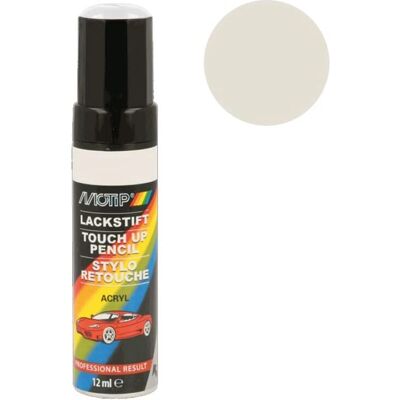Pinceau de retouche blanc brillant - Motip RAL 9010 Pinceau de retouche blanc brillant - Motip RAL 9010