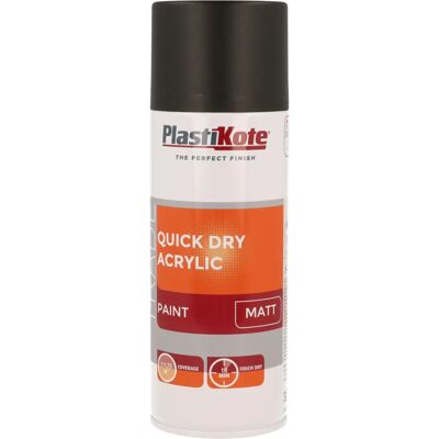 PlastiKote 440.0071008.076 Black Matte Spray Paint - Spray Paint PlastiKote 440.0071008.076 Black Matte Spray Paint - Spray Paint