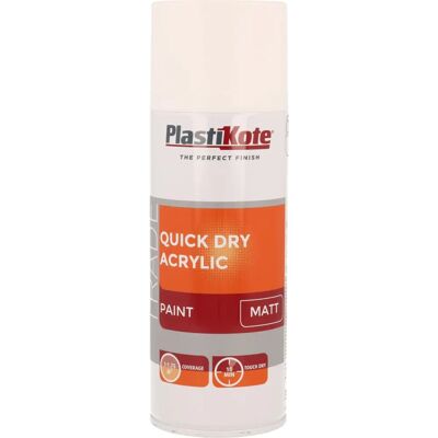 PlastiKote 440.0071010.076 White Matt Spray Paint - Spray Paint PlastiKote 440.0071010.076 White Matt Spray Paint - Spray Paint