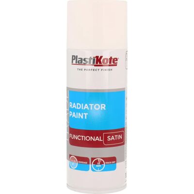 PlastiKote 440.0071017.076 Peinture en spray satin blanc pour radiateurs - Peinture en spray pour radiateurs - Publicité PlastiKote 440.0071017.076 Peinture en spray satin blanc pour radiateurs - Peinture en spray pour radiateurs - Publicité