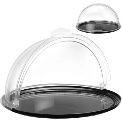 Hendi - 203552 - Polycarbonate noir - Diamètre 215 mm - Display tray - Publicité Hendi - 203552 - Polycarbonate noir - Diamètre 215 mm - Display tray - Publicité