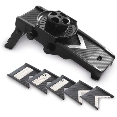 Hendi Mandoline en V - 5 Lames, Réglable, Durable en Plastique Hendi Mandoline en V - 5 Lames, Réglable, Durable en Plastique