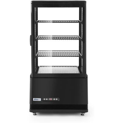 Vitrine réfrigérée noire Hendi 68L - 452x406x891mm - Publicité Vitrine réfrigérée noire Hendi 68L - 452x406x891mm - Publicité