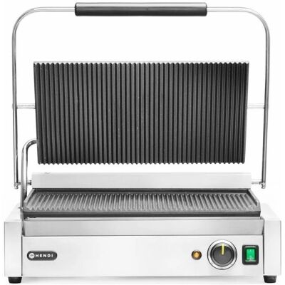 Hendi Parrilla de contacto XL - 45x27cm, 300°C, Acero inoxidable Hendi Parrilla de contacto XL - 45x27cm, 300°C, Acero inoxidable