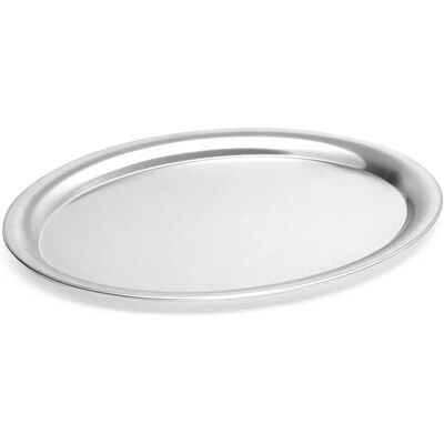 Hendi Serviertablett - Oval aus Edelstahl - Spülmaschinenfest Hendi Serviertablett - Oval aus Edelstahl - Spülmaschinenfest