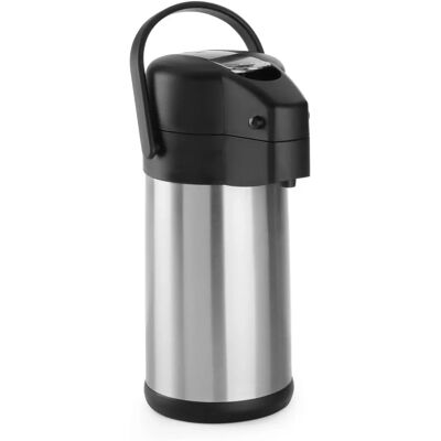 Hendi Vakuumflasche mit Pumpe - 3L - Edelstahl Hendi Vakuumflasche mit Pumpe - 3L - Edelstahl