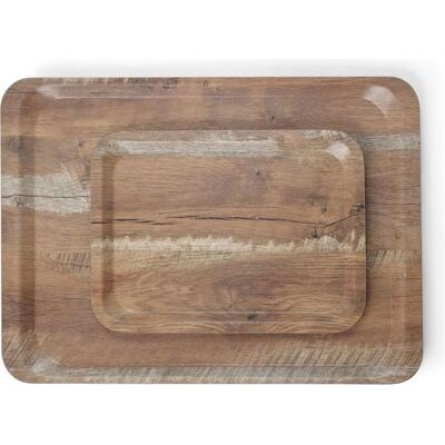 HENDI Plateau de Service en Mélamine Bois Foncé - 350 x 240 mm HENDI Plateau de Service en Mélamine Bois Foncé - 350 x 240 mm
