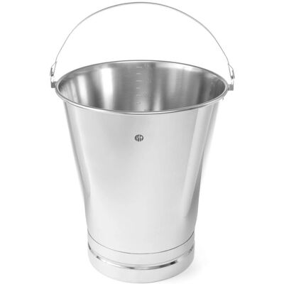 Cubo de Acero Inoxidable 15L con Base Reforzada y Escala - Cubo Cubo de Acero Inoxidable 15L con Base Reforzada y Escala - Cubo