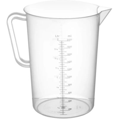 Hendi 567302 Tazza Graduata - 2L Polipropilene Hendi 567302 Tazza Graduata - 2L Polipropilene