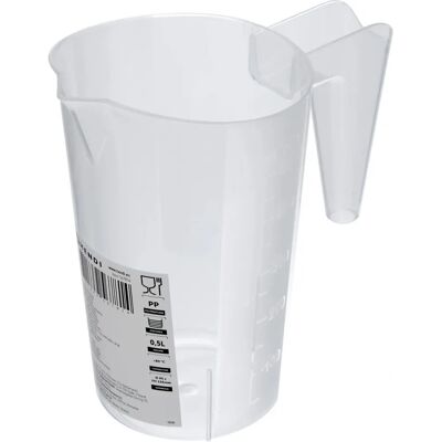 Hendi 0,5L Messbecher - Stapelbar Polypropylen Hendi 0,5L Messbecher - Stapelbar Polypropylen