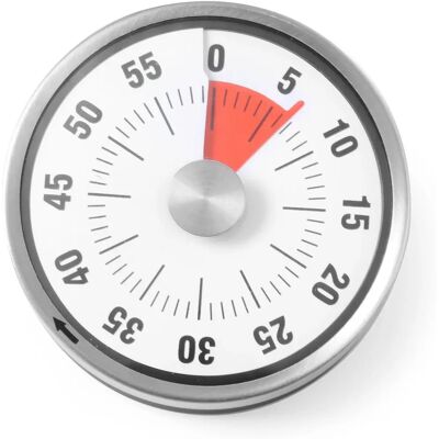 Hendi 582015 Köks- timer - Analog, Magnetisk, 60 Min Hendi 582015 Köks- timer - Analog, Magnetisk, 60 Min