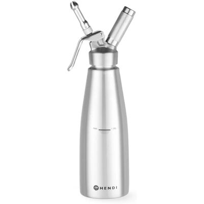 Hendi Edelstahl 1L Sahnesyphon - Professioneller Sahnespender Hendi Edelstahl 1L Sahnesyphon - Professioneller Sahnespender