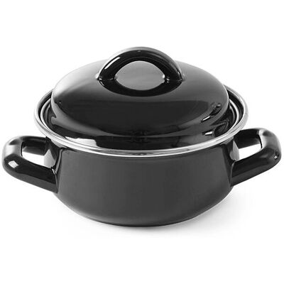 Hendi 625705 Zwarte Sauspan met Deksel - 0,65L Keukengerei Hendi 625705 Zwarte Sauspan met Deksel - 0,65L Keukengerei