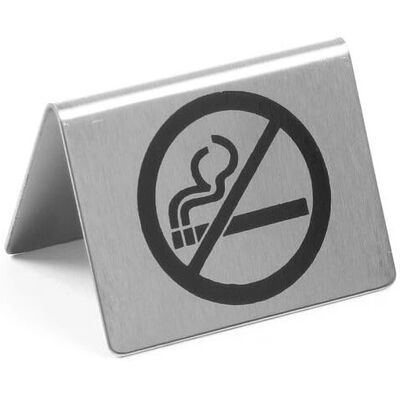 Hendi Nichtraucher-Tischschild - Edelstahl - 50x35x40 mm Hendi Nichtraucher-Tischschild - Edelstahl - 50x35x40 mm