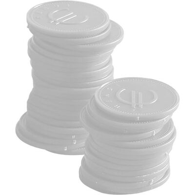 Accessoire de cuisine Hendi 665152 - Set de jetons blancs réutilisables Accessoire de cuisine Hendi 665152 - Set de jetons blancs réutilisables