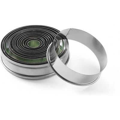 Hendi 673416 Emporte-pièces - Rond, 19-112mm - Set de découpoirs Hendi 673416 Emporte-pièces - Rond, 19-112mm - Set de découpoirs