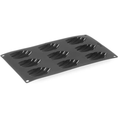 Hendi Moule à pâtisserie - Madeleines, Silicone, 9 trous - Publicité Hendi Moule à pâtisserie - Madeleines, Silicone, 9 trous - Publicité