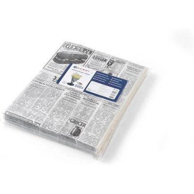 Papier Hendi - 200x250mm - 500 Feuilles - Papier sulfurisé avec motif journal - Résistant à la chaleur - Accessoire cuisine Papier Hendi - 200x250mm - 500 Feuilles - Papier sulfurisé avec motif journal - Résistant à la chaleur - Accessoire cuisine