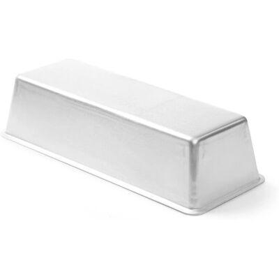 Hendi 682401 - Molde de bizcocho rectangular de aluminio - 300x110x75 mm Hendi 682401 - Molde de bizcocho rectangular de aluminio - 300x110x75 mm