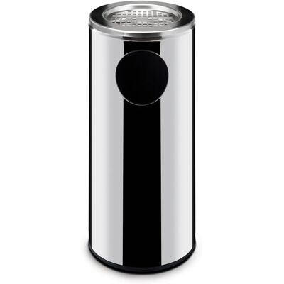 Poubelle Hendi 691397 en Acier Inoxydable - 33L, Cendrier, 240x660mm - Publicité Poubelle Hendi 691397 en Acier Inoxydable - 33L, Cendrier, 240x660mm - Publicité