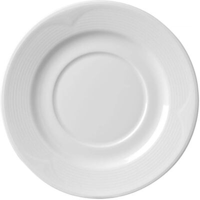 Hendi Saturn Weiße Porzellan- Unterteller - Stapelbar, 150mm Hendi Saturn Weiße Porzellan- Unterteller - Stapelbar, 150mm