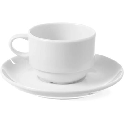 Hendi 799147 Tasse - Porcelaine Blanche - Résistante & Durable - Publicité Hendi 799147 Tasse - Porcelaine Blanche - Résistante & Durable - Publicité