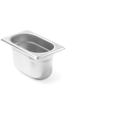HENDI - Gastronorm bakje GN 1/9 - Roestvrij staal - 0,6L - Diepte 65mm - - Container Type HENDI - Gastronorm bakje GN 1/9 - Roestvrij staal - 0,6L - Diepte 65mm - - Container Type