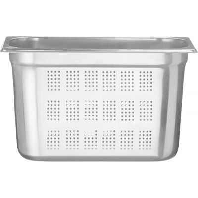 Contenedor perforado en acero inoxidable GN 1/3 - Bandeja para hornear Contenedor perforado en acero inoxidable GN 1/3 - Bandeja para hornear