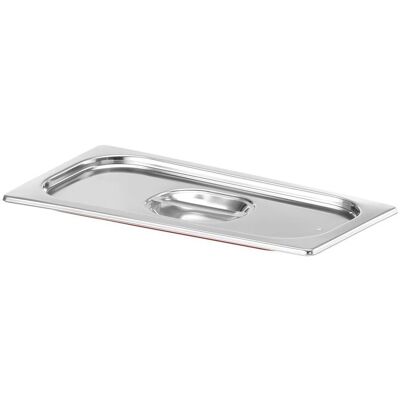 Hendi - Rostfritt stållock GN 1/3 med silikonpackning - Matbehållare Hendi - Rostfritt stållock GN 1/3 med silikonpackning - Matbehållare