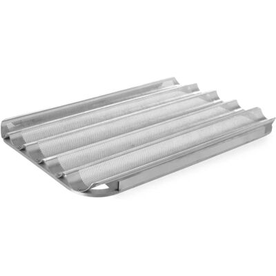 Hendi 808238 Plaque de Cuisson en Aluminium - 5 Baguettes - Four Compatible - Publicité Hendi 808238 Plaque de Cuisson en Aluminium - 5 Baguettes - Four Compatible - Publicité